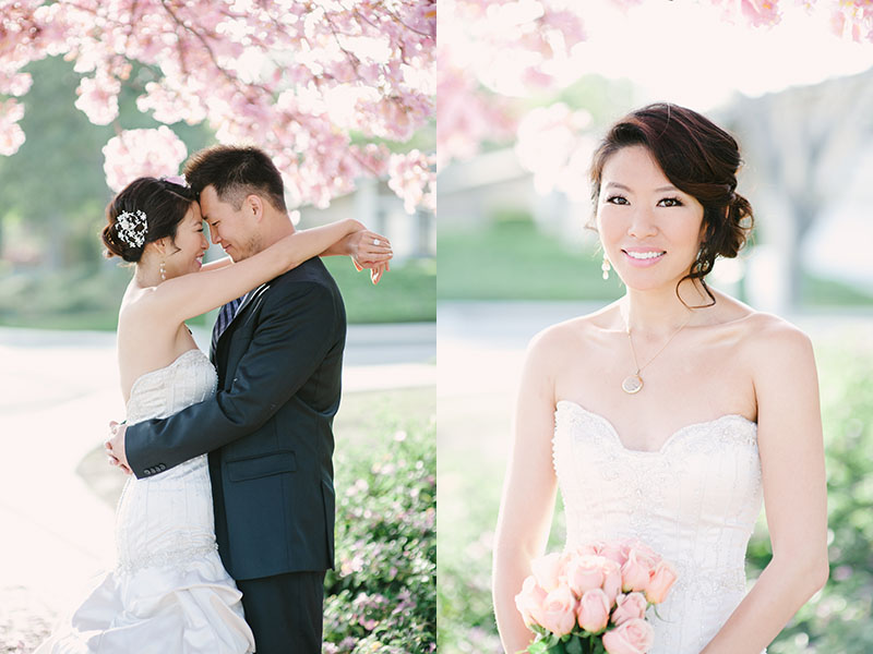 Orange County Engagement Session Cherry Blossom