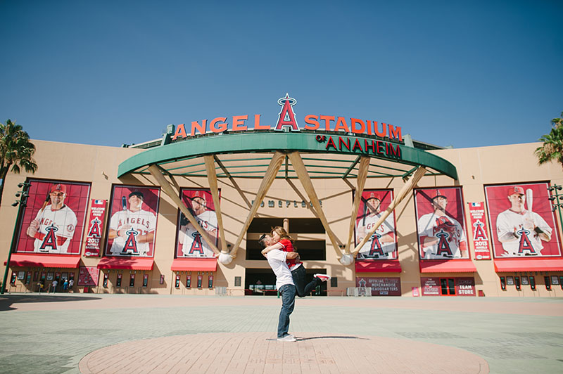 Angels Stadium Engagement Shoot