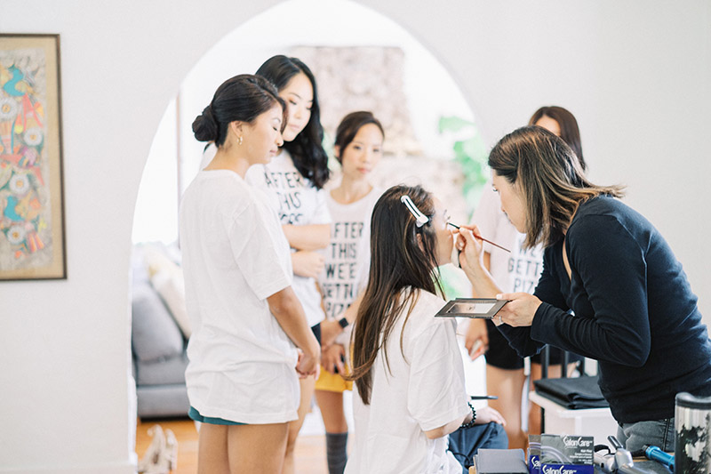 Bride Getting Ready