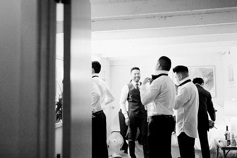 groom getting ready