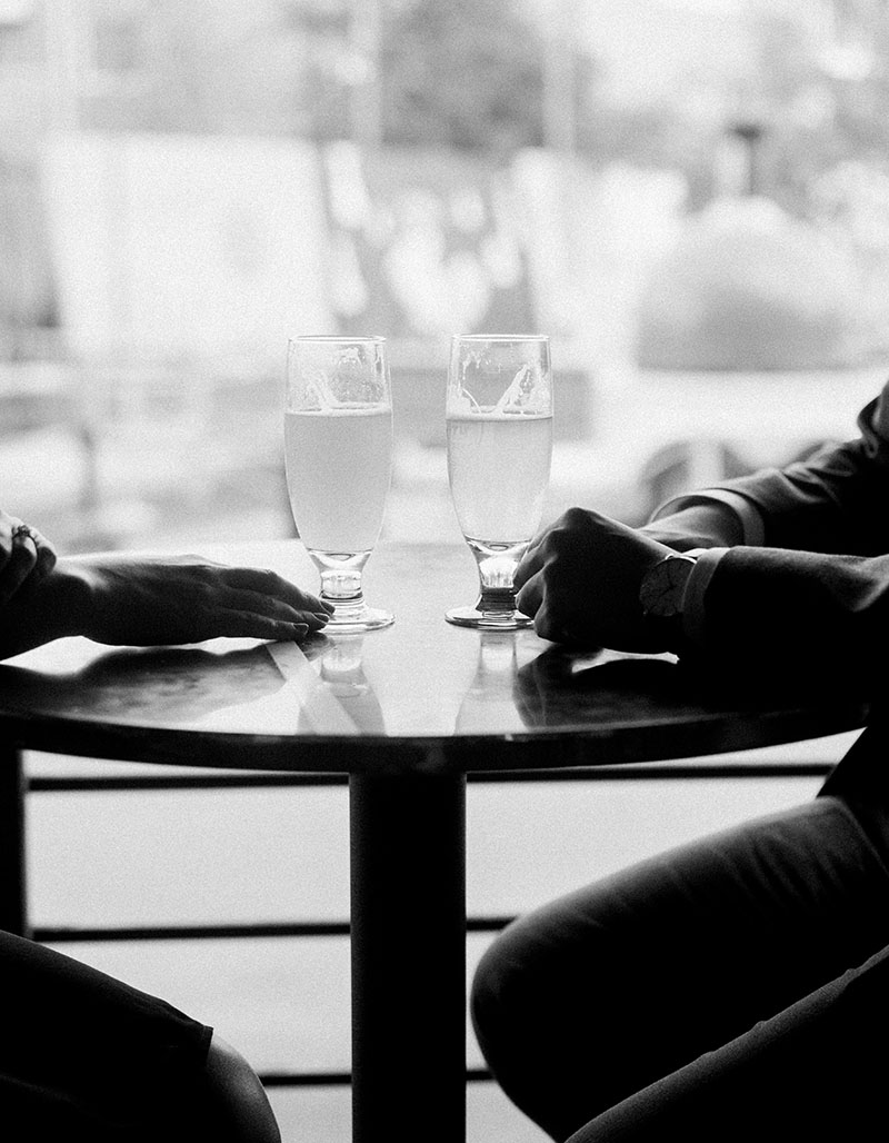 Engagement session at a brewery