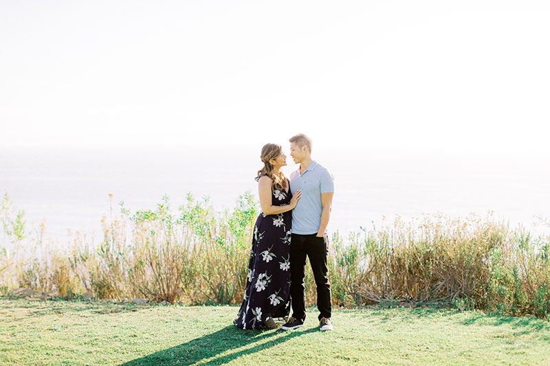 beachside engagement session