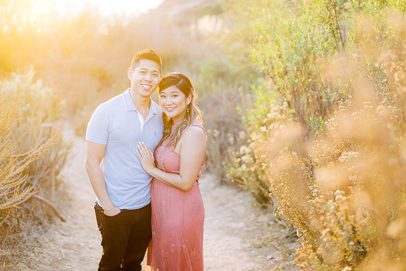 beachside engagement session