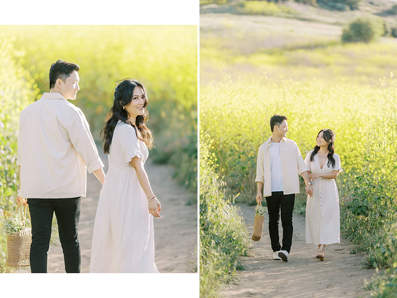 Flower fields engagement session