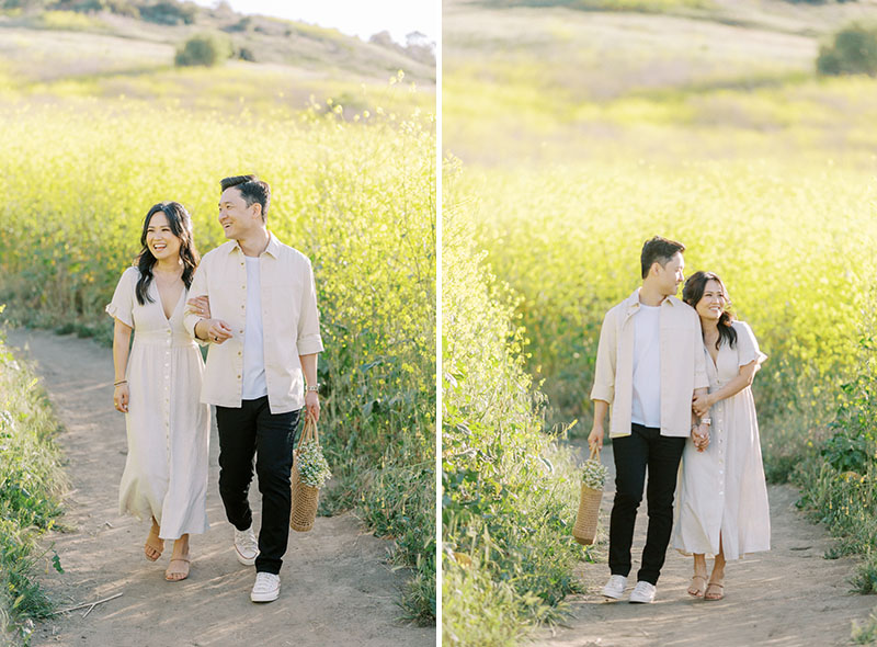 Flower fields engagement session