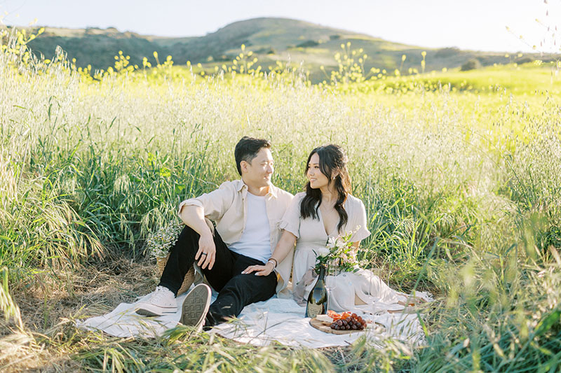 Flower fields engagement session