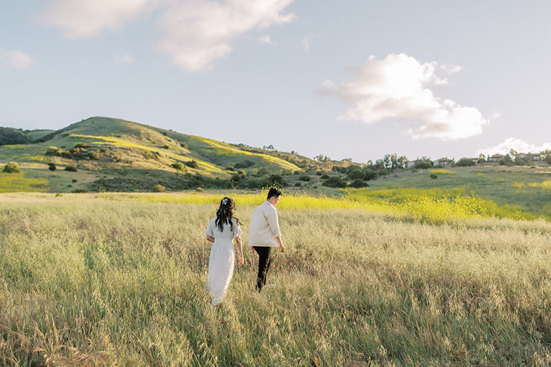 Flower fields engagement session