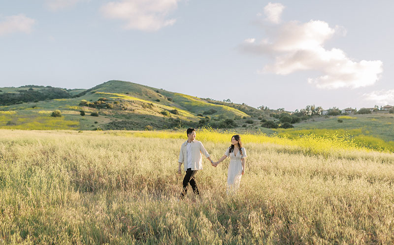 Flower fields engagement session