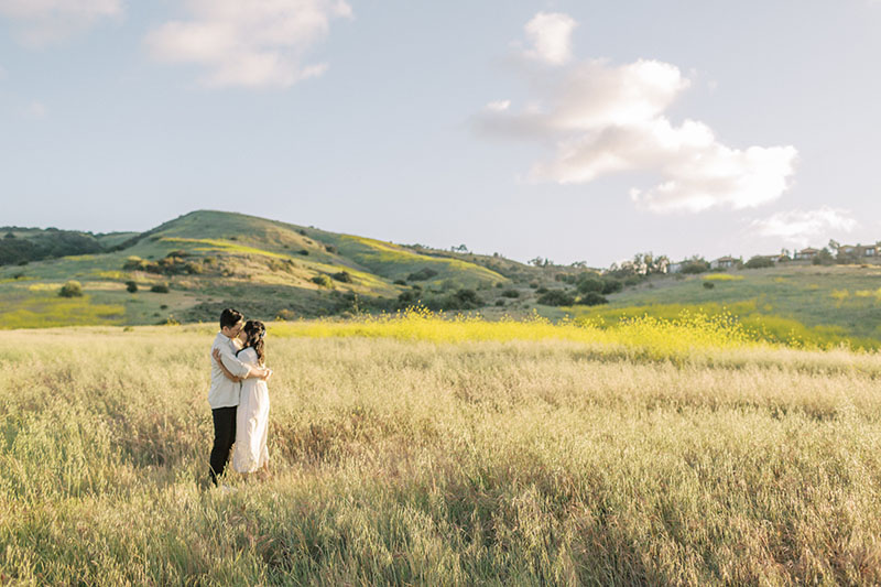 Flower fields engagement session