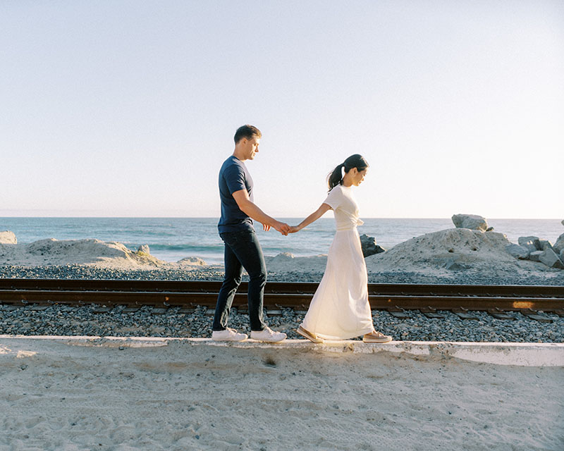 San Clemente Beach Engagement Photos