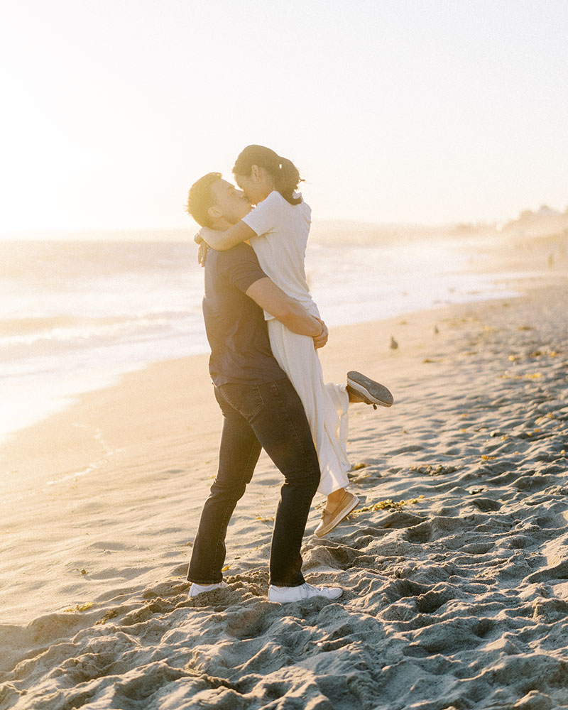 San Clemente Beach engagement photos