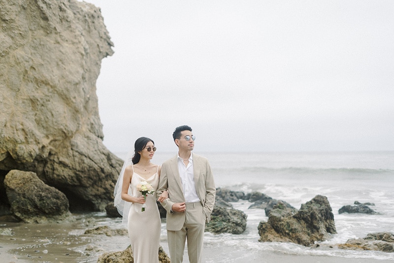 el matador malibu beach engagement session