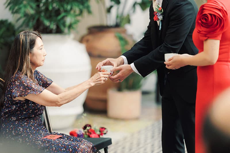 Ebell of Long Beach Wedding Tea Ceremony